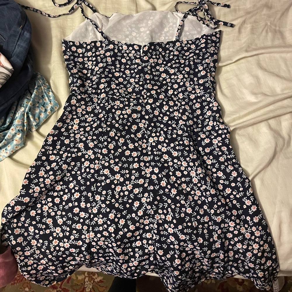 Shein adjustable spaghetti strap tie dress
